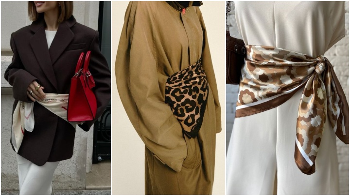 چطور اسکارف دور کمر را در استایلهای مختلف استفاده کنیم؟ چطور اسکارف دور کمر را در استایلهای مختلف استفاده کنیم؟