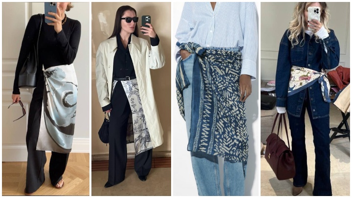 روشها و مدلهای مختلف بستن اسکارف دور کمر روشها و مدلهای مختلف بستن اسکارف دور کمر