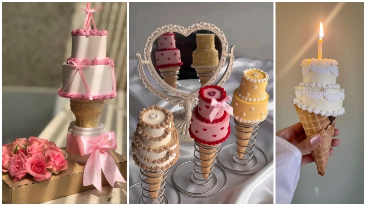 انواع طراحی مینی کیک قیفی؛ ترند 2025 انواع طراحی مینی کیک قیفی؛ ترند 2025