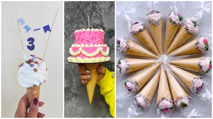 مینی کیک قیفی؛ بهترین ایده برای جشن تولد مینی کیک قیفی؛ بهترین ایده برای جشن تولد