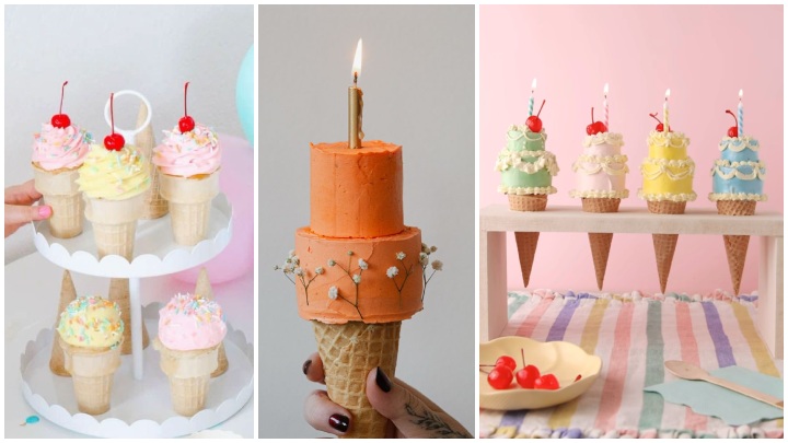 مینی کیک قیفی؛ بهترین ایده برای جشن تولد مینی کیک قیفی؛ بهترین ایده برای جشن تولد