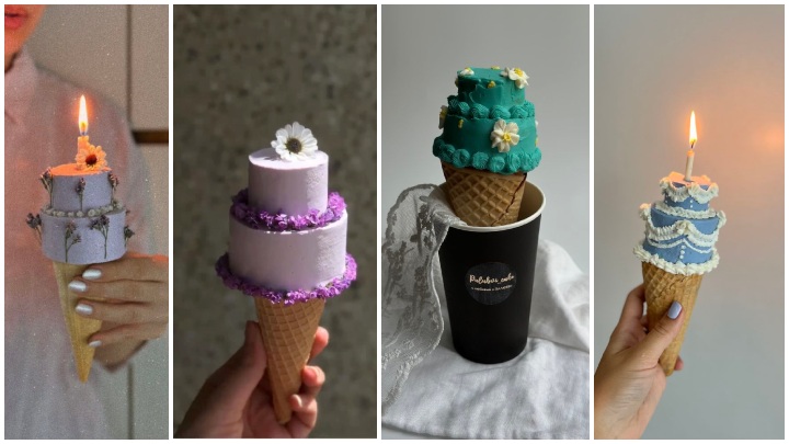 مینی کیک قیفی؛ جذابیت در عکاسی و شبکههای اجتماعی مینی کیک قیفی؛ جذابیت در عکاسی و شبکههای اجتماعی