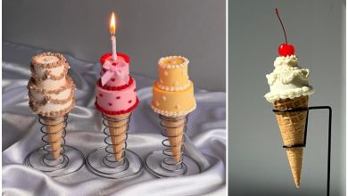 مینی کیک قیفی با طعم و ظاهر جذاب؛ ترند شیرینی 2025