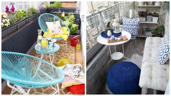 ایدههای تراس با تم آبی؛ مبلمان و صندلیها ایدههای تراس با تم آبی؛ مبلمان و صندلیها