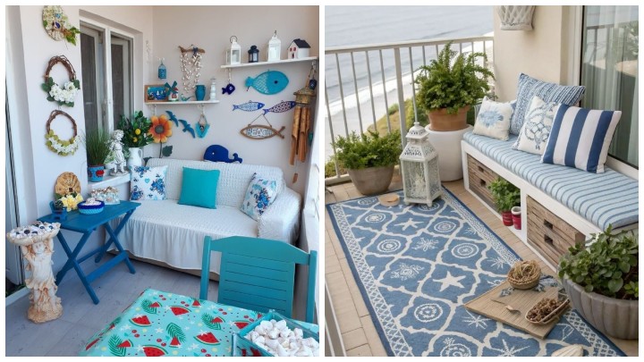 ایدههای تراس با تم آبی؛ شیک، زیبا و آرامبخش ایدههای تراس با تم آبی؛ شیک، زیبا و آرامبخش