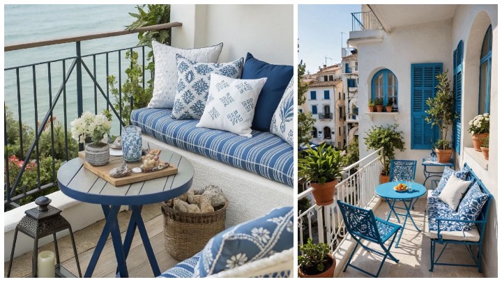ایدههای تراس با تم آبی ایدههای تراس با تم آبی