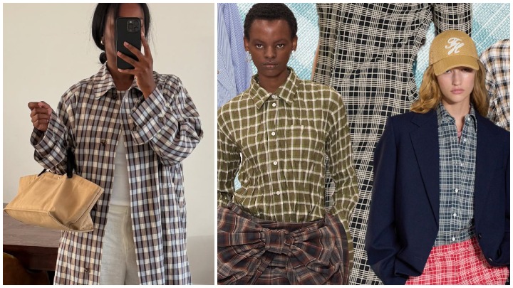 ترند پاییزی 2025: نقش پارچه چهارخانه در مد مردانه و زنانه