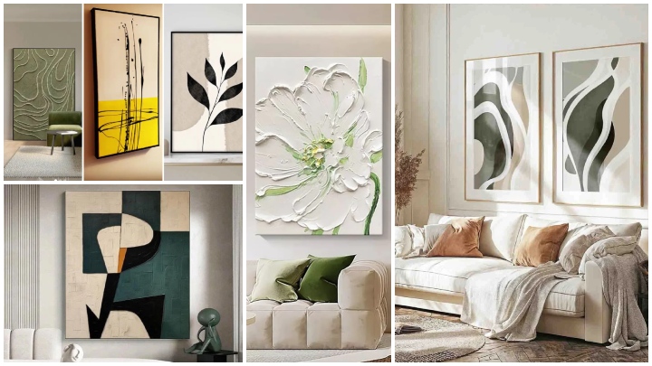 خلق فضای مینیمال با تابلوهای مدرن و ساده خلق فضای مینیمال با تابلوهای مدرن و ساده
