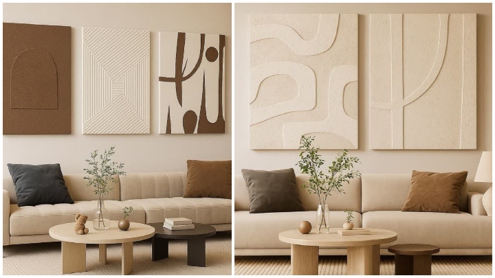 تابلوهای طرح برجسته مینیمال: سهبعدی و لوکس