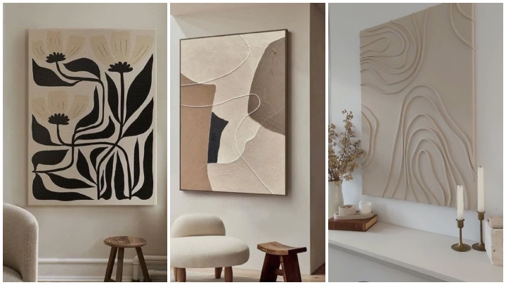 تابلو مدرن و ساده؛ هنر در خدمت سکوت و هارمونی تابلو مدرن و ساده؛ هنر در خدمت سکوت و هارمونی