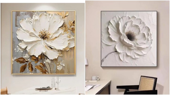 قاب‌های گل برجسته؛ تکمیل کننده دکوراسیون مدرن و مینیمال