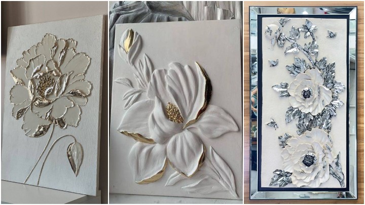 شیک‌ترین قاب‌های دیواری گل برجسته برای فضای مدرن شما