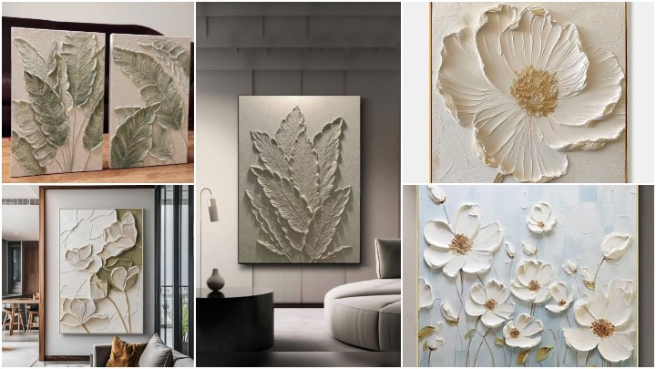 مدل‌های خاص قاب دیواری گل برجسته برای دیزاین مدرن