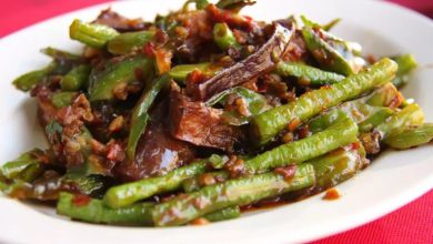 طرز تهیه سالاد قفقازی با لوبیا سبز