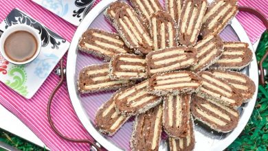 دسر خرما با بیسکوئیت پتی بور؛ مقوی برای بچه مدرسهای ها