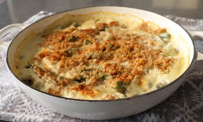 طرز تهیه گراتن لوبیا سبز+ نکات و فوتوفن ها