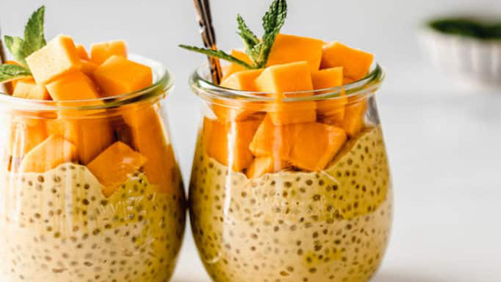 نکات و فوت‌وفن‌ های طرز تهیه پودینگ چیا و انبه