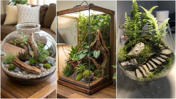 تراریومها و گلدانهای شیشهای برای تزئین منزل تراریومها و گلدانهای شیشهای برای تزئین منزل