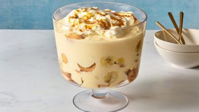 طرز تهیه پودینگ موز و گردو؛ آسان و سریع