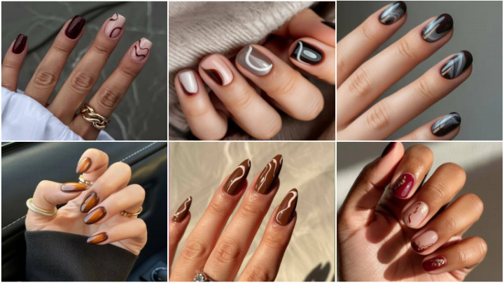 رنگ‌ و طرح‌ ناخن ترند برای پاییز ۱۴۰۴