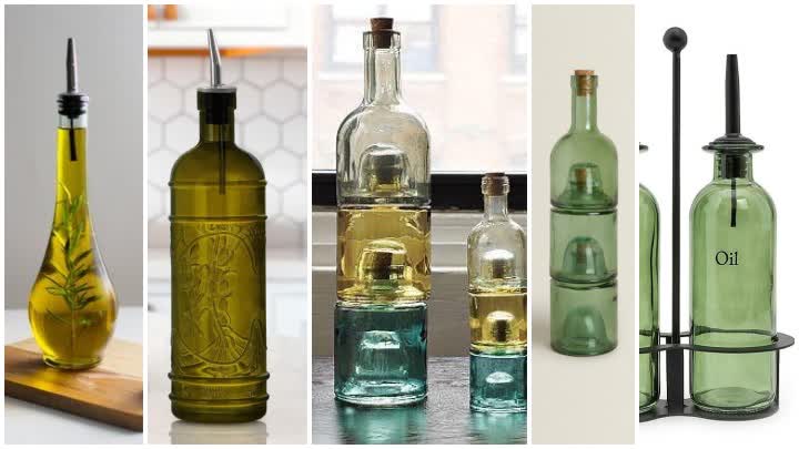 انواع ظروف روغن شیشه‌ای شفاف؛ کلاسیک و همیشه شیک