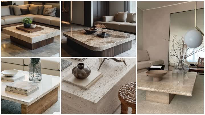 انواع میزهای جلو مبلی سنگی انواع میزهای جلو مبلی سنگی