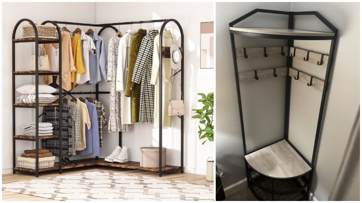 انواع رگالهای گوشهای برای خانههای کوچک و جمعوجور انواع رگالهای گوشهای برای خانههای کوچک و جمعوجور