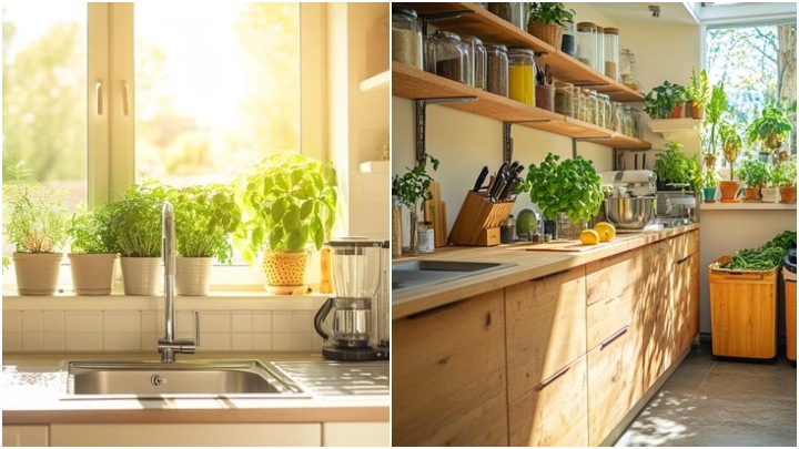 طراحی آشپزخانه به سبک مدیترانه‌ای؛ اهمیت نور