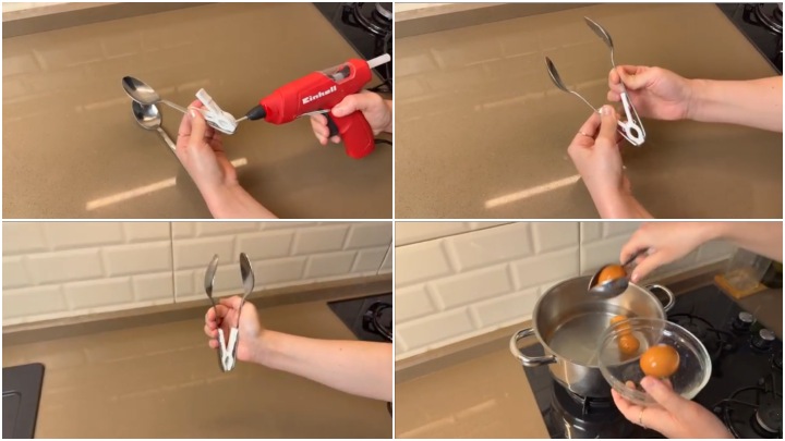 روشهای کاربردی خانهداری با وسایل ساده آشپزخانه؛ ساخت انبر خانگی روشهای کاربردی خانهداری با وسایل ساده آشپزخانه؛ ساخت انبر خانگی