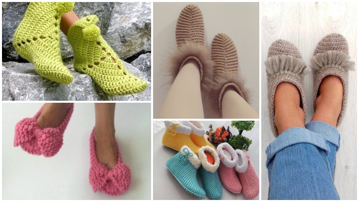 مدرن‌ترین پاپوش‌های بافتنی زنانه ویژه فصل سرما