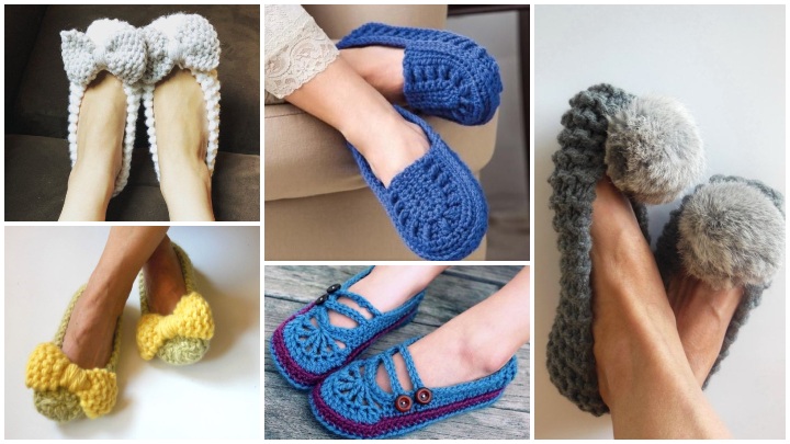 تازه‌ترین مدل‌های پاپوش بافتنی زنانه برای هوای سرد