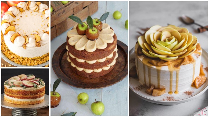 ایده‌های تزئین کیک تولد پاییزی با کارامل و شکلات ریخته شده