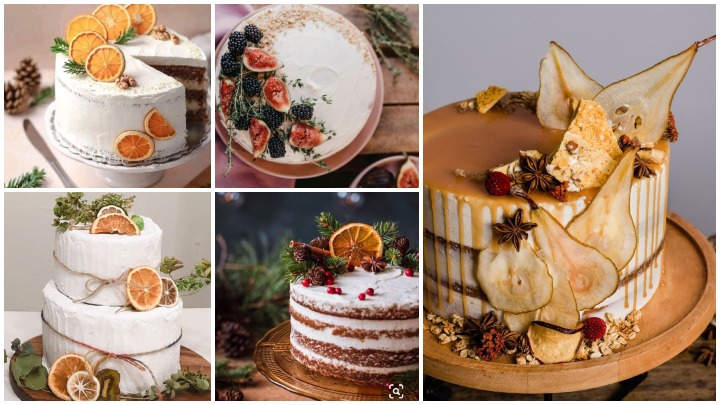 ایده‌های تزئین کیک تولد پاییزی؛ استفاده از میوه‌های فصل