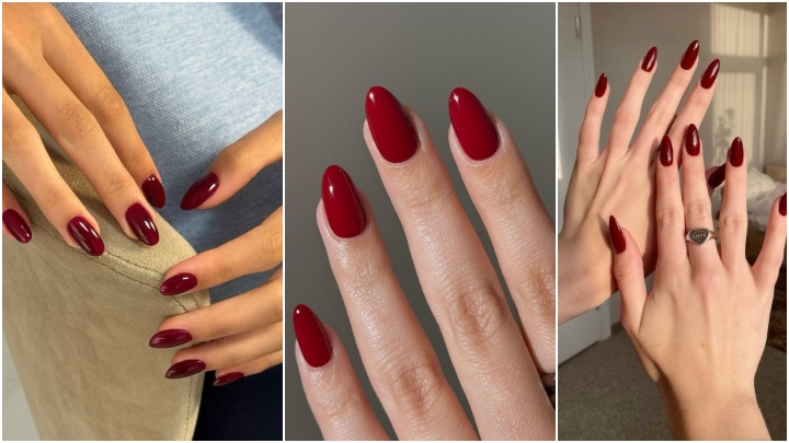 رنگ‌های پرطرفدار لاک در پاییز ۱۴۰۴؛ قرمز گیلاسی تیره (Cherry Coke)