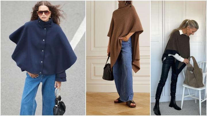 انواع مدل‌های پانچوهای ترند پاییز ۱۴۰۴