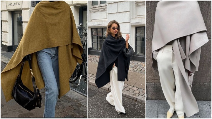 انواع مدل‌های پانچو؛ ترند پاییز ۱۴۰۴