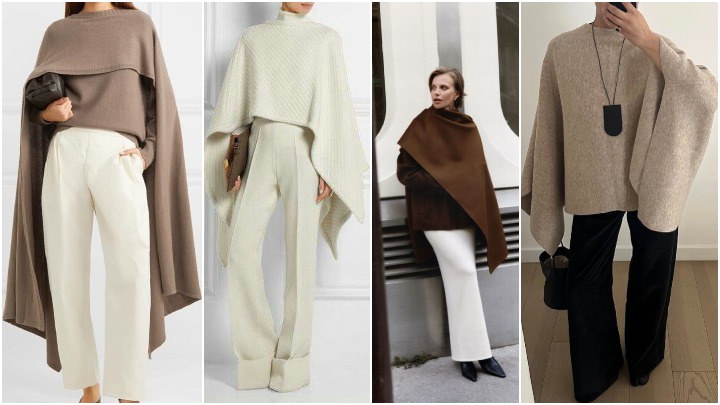 استایل کردن پانچو؛ ترند پاییز ۱۴۰۴