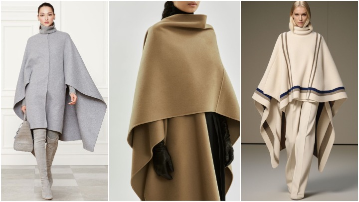 انواع مدل‌های پانچو؛ ترند پاییز ۱۴۰۴