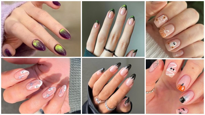 طراحی ناخن با نقش‌های عنکبوت و خفاش؛ ایده‌هایی خلاقانه برای شب ترسناک