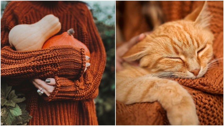 ایده‌های عکاسی پاییزی برای اینستاگرام؛ با لباس‌های لایه‌ای با رنگ‌های گرم حس پاییز را به تن کنید