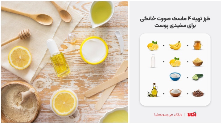 معرفی ۴ نوع ماسک متفاوت برای روشن شدن پوست