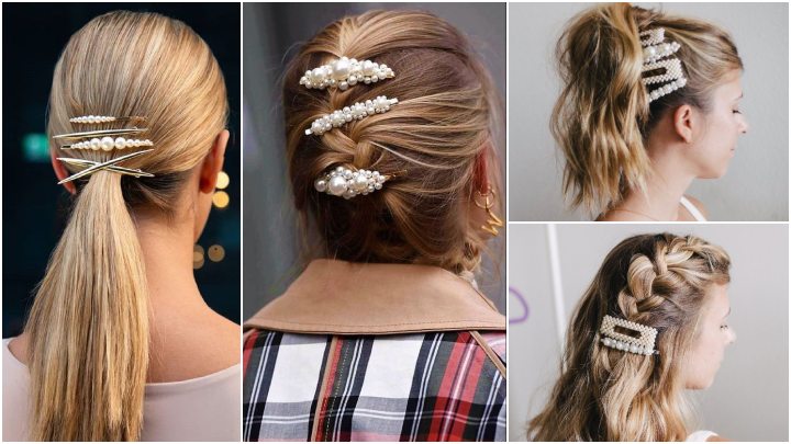 جمع کردن موها در مهمانیهای کوچک با استفاده از سنجاقهای مرواریدی جمع کردن موها در مهمانیهای کوچک با استفاده از سنجاقهای مرواریدی