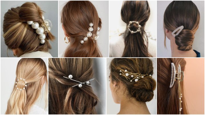 ترکیب چند سنجاق مرواریدی کنار هم برای یک استایل شیک ترکیب چند سنجاق مرواریدی کنار هم برای یک استایل شیک