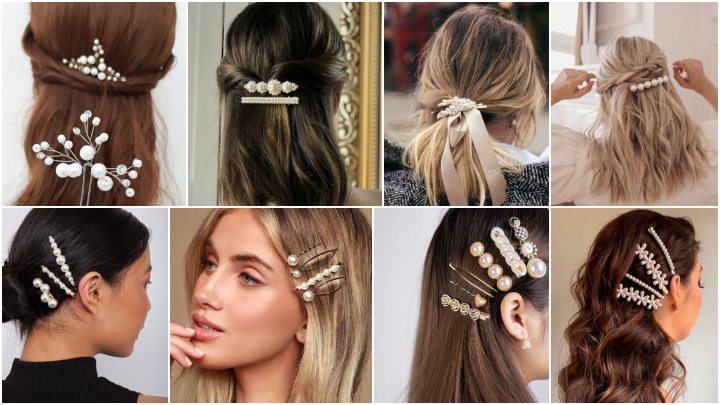 ترکیب استایل رسمی با سنجاقهای مرواریدی ترکیب استایل رسمی با سنجاقهای مرواریدی