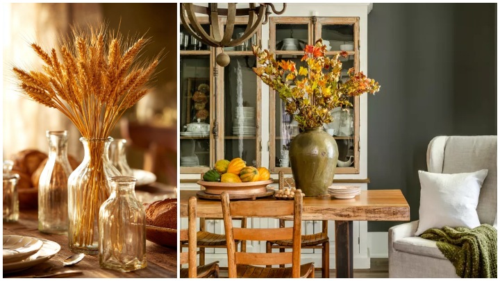 دقت به جزئیات برای میز پذیرایی با تم پاییز