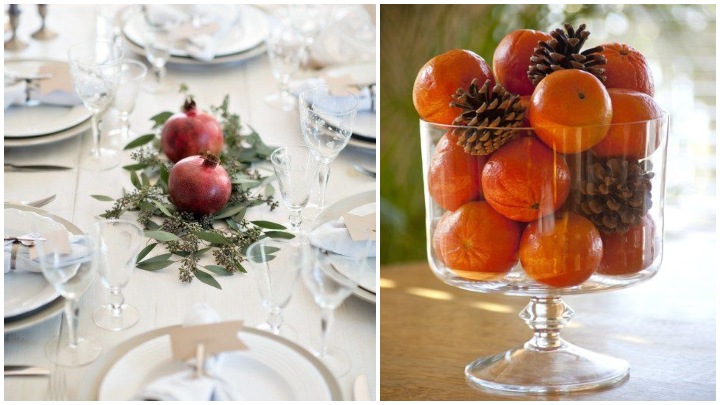 میوه‌های فصل پاییز برای میز پذیرایی با تم پاییز