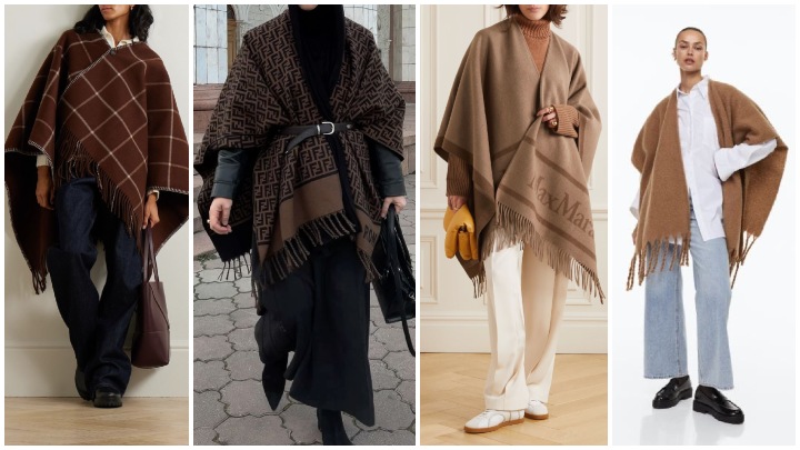 استایل روزمره راحت با پانچو
