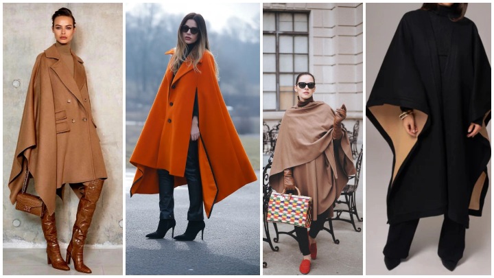 استایل شبانه یا رسمی با پانچو