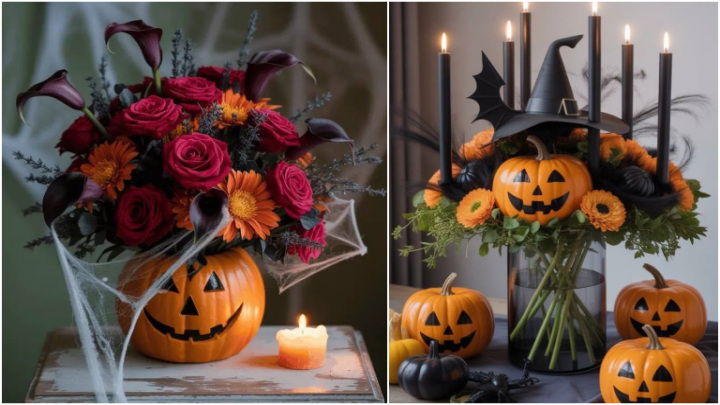 گلهای فانتزی و ترسناک برای تم هالووینی خانه گلهای فانتزی و ترسناک برای تم هالووینی خانه