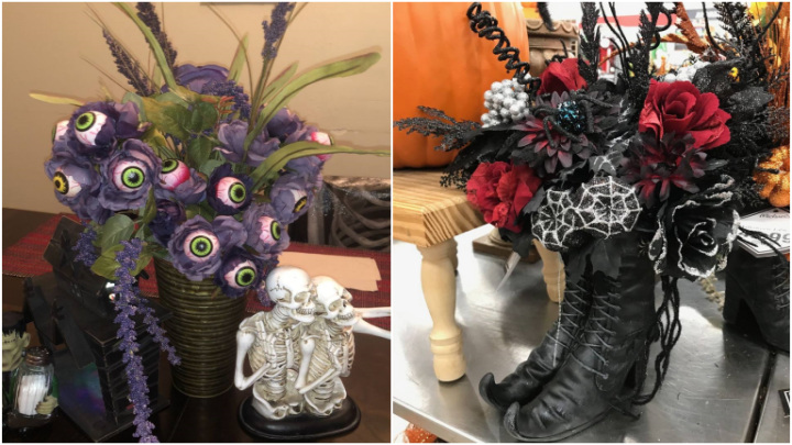 خلق فضایی متفاوت با گلهای شبحوار در هالووین خلق فضایی متفاوت با گلهای شبحوار در هالووین